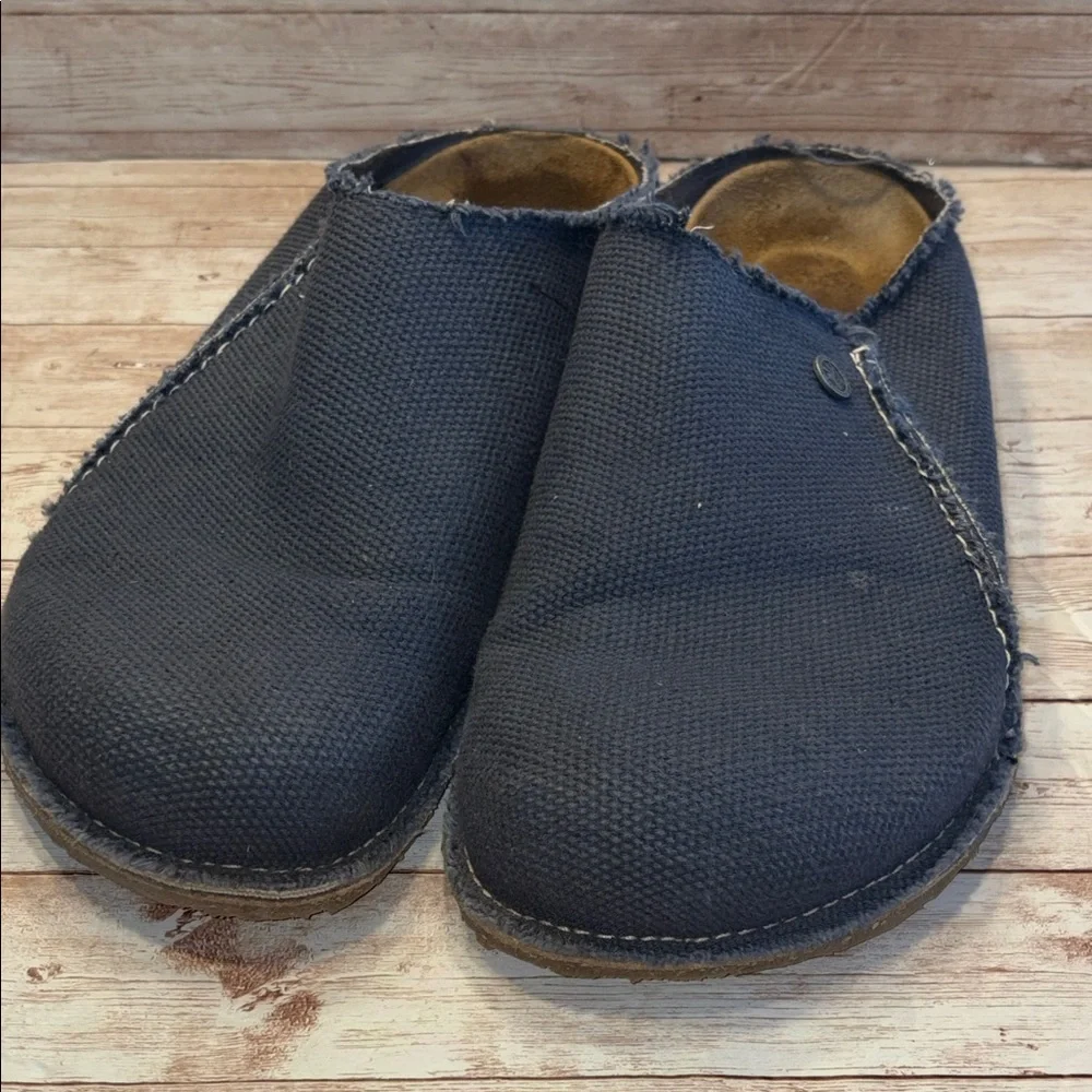 Birkenstock Zermatt Canvas Textile clogs in Midnight Blue size 46